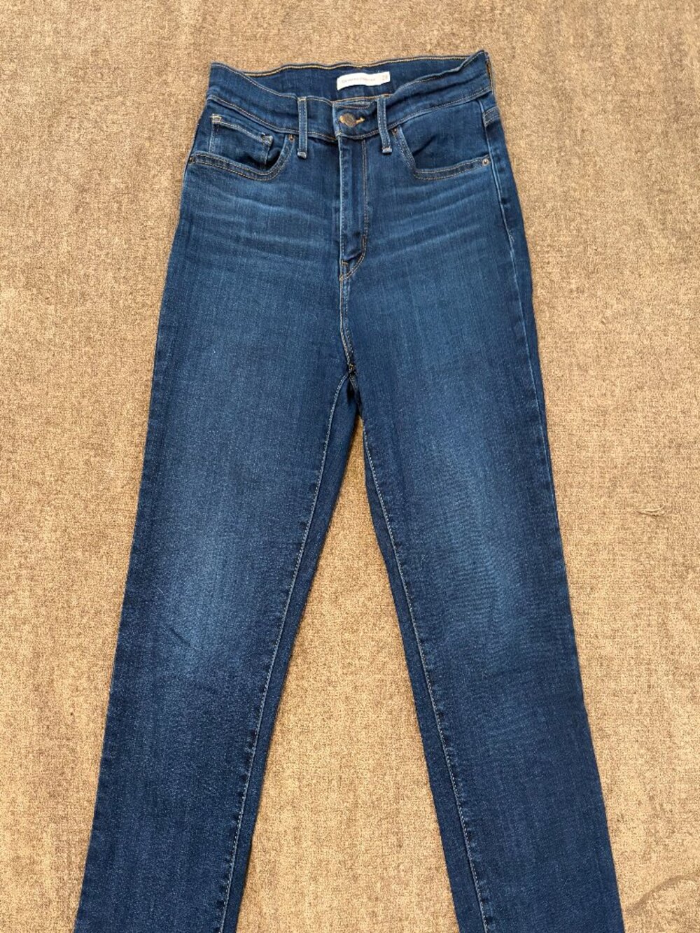 Levi's High Rise, Straight Leg, Ankle Length, Super Soft Jeans
